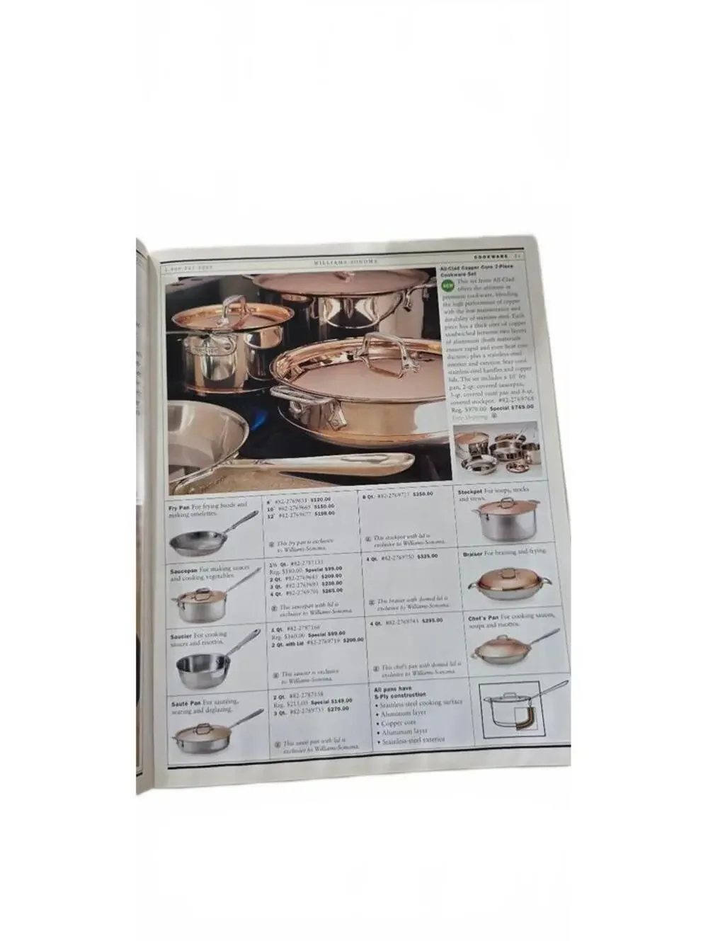 Williams-Sonoma Early Autumn 1996 Cooking Catalog